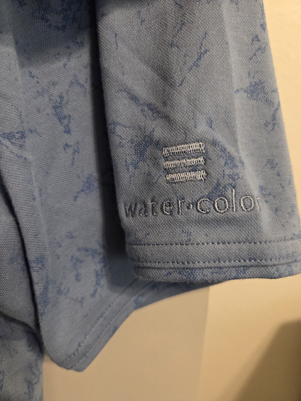 Travis Mathew Sky Blue Micro-Pattern Polo - Picture 4 of 4